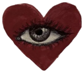 Sacred Heart with Eye Sticker